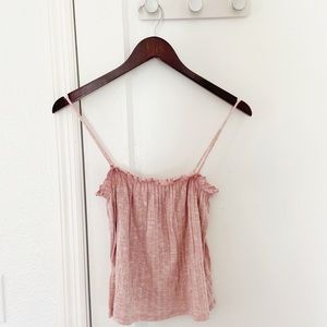 Kimichi Blue UO Pink Ruffle Tank Top